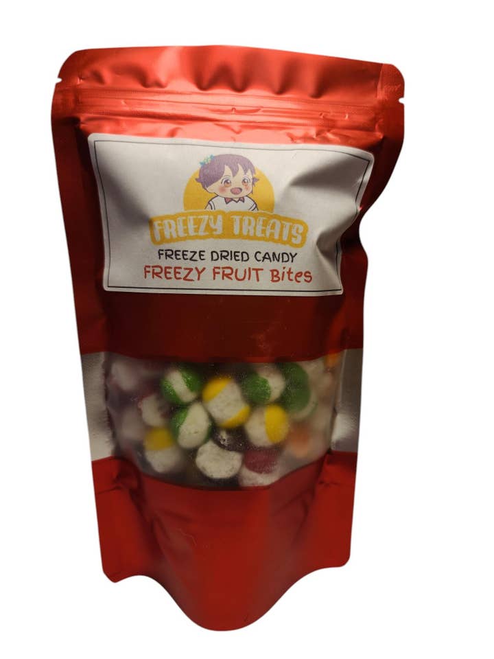 Freezy Fruit Bites. 4 oz. for wholesale by Freezy Treats