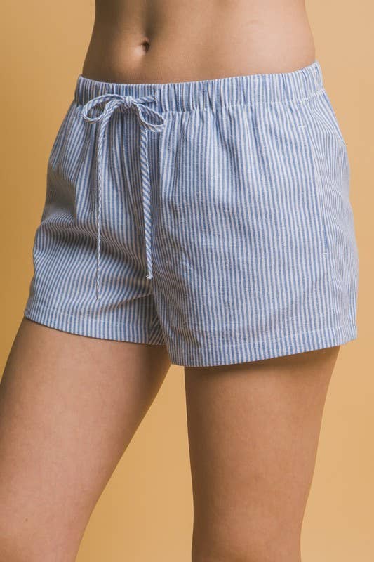 Vanilla Monkey - Wholesale Shorts - Women's - Low- Rise Stripe Linen Shorts5