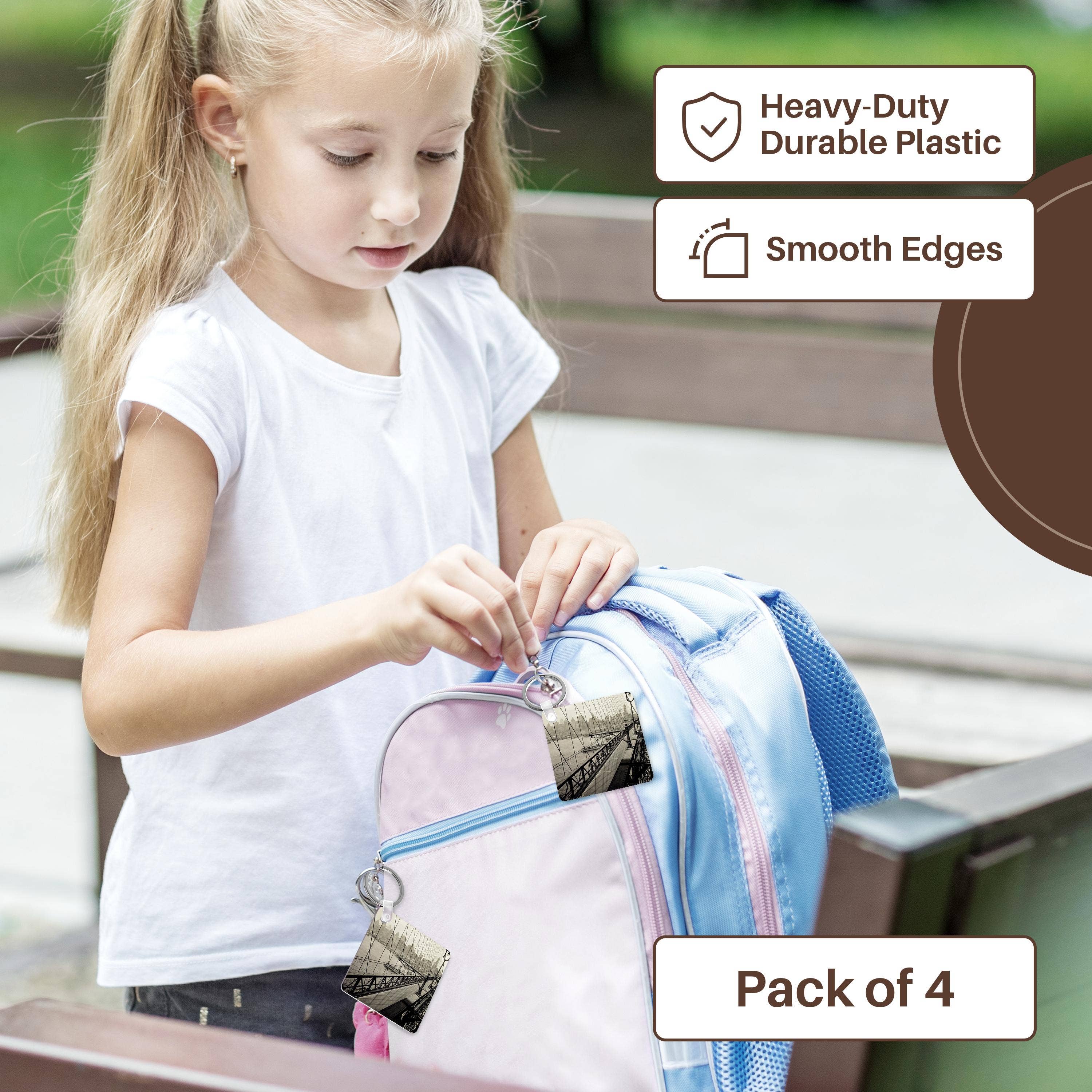 3dRose - Wholesale Keychain - Unisex - 3dRose, Manhattan from Brooklyn Bridge New York City Vintage Early 1900s, Key Chain3