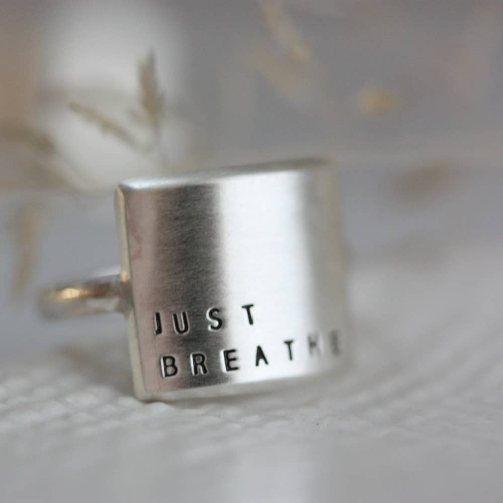 Christina Kober Designs - Wholesale Band/Stacked Ring - WIDE RING | stamped statement ring13