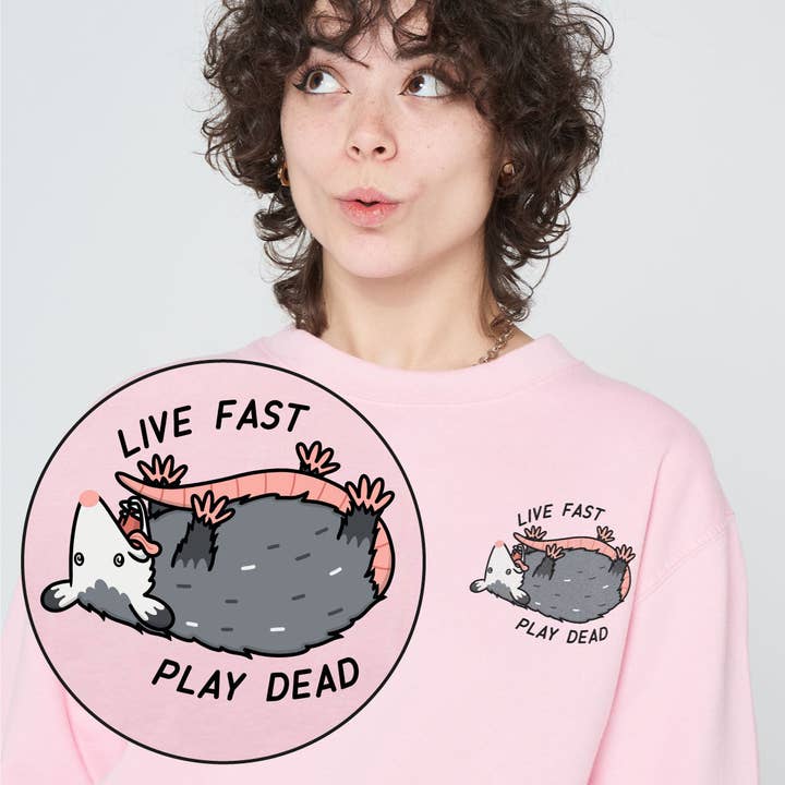 SassySpud - Vente Sweat-shirt à imprimés – unisexe - Chandail Play Dead Possum (Unisexe)1