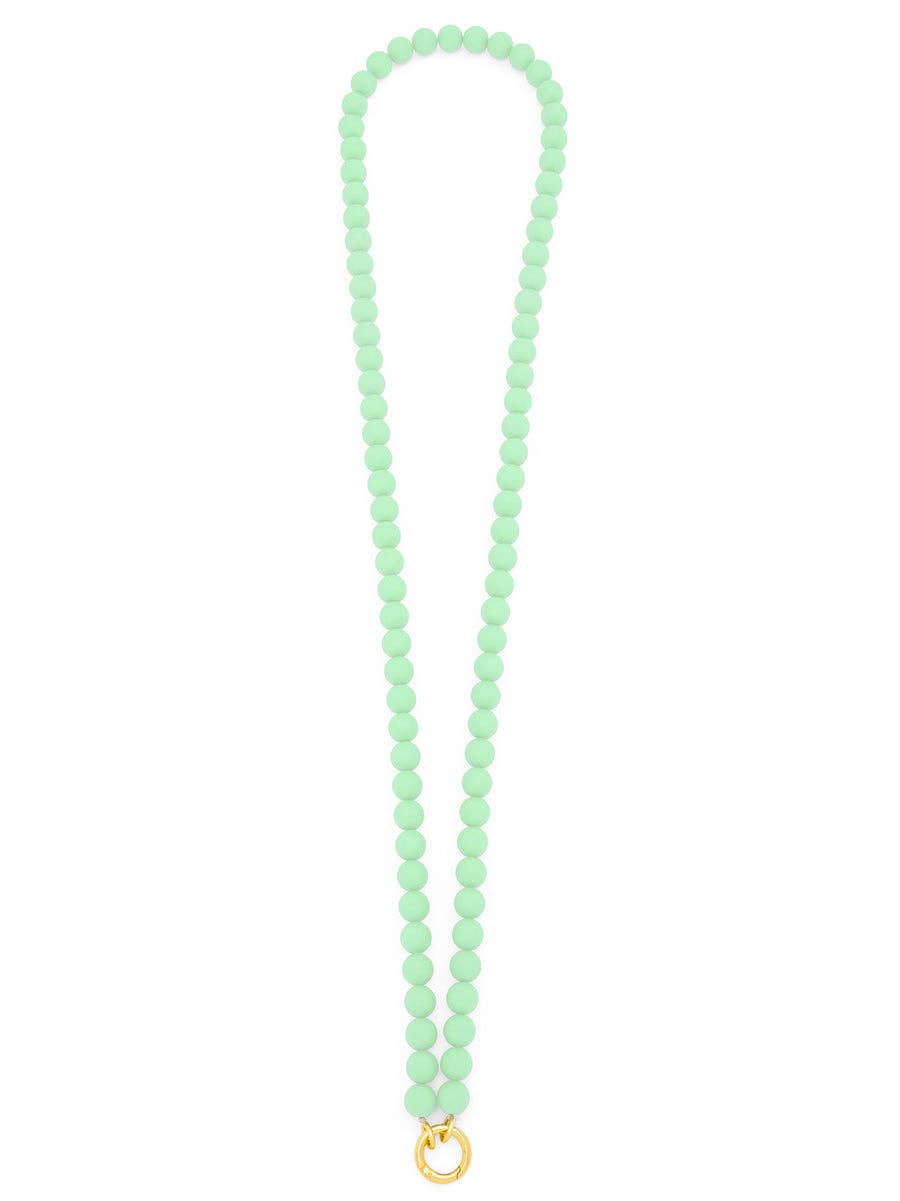 ZENZII Jewelry - Wholesale Beaded/Pearl Necklace - Matte Resin Beaded Crossbody Phone Lanyard10