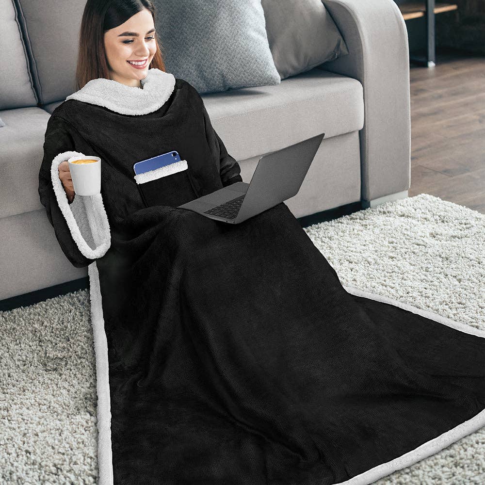 Pavilia - Vendita all'ingrosso Plaid - Coperta con maniche - Tasca applicata123