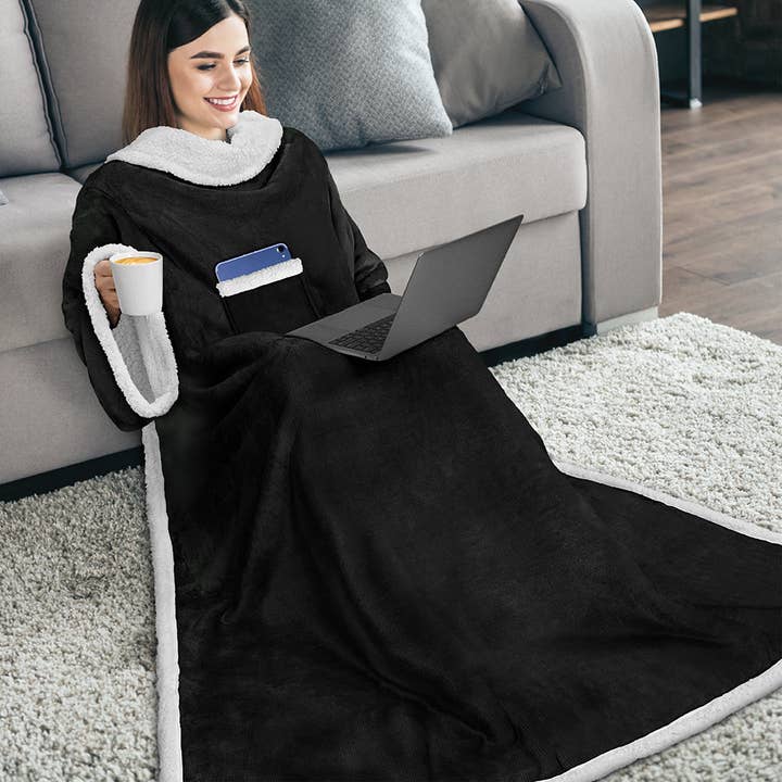 Pavilia - Vendita all'ingrosso Plaid - Coperta con maniche - Tasca applicata123