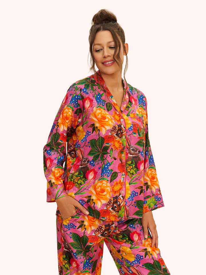 Super Soft Lilac Whimsical Woodland Pyjamas - Small for wholesale by Powder Design inc - US