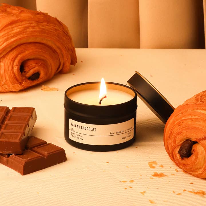 Wick Guru - Wholesale Jar/Filled Candle - Pain Au Chocolat Candle | Gift for Fiancé | Chocolate Gift1