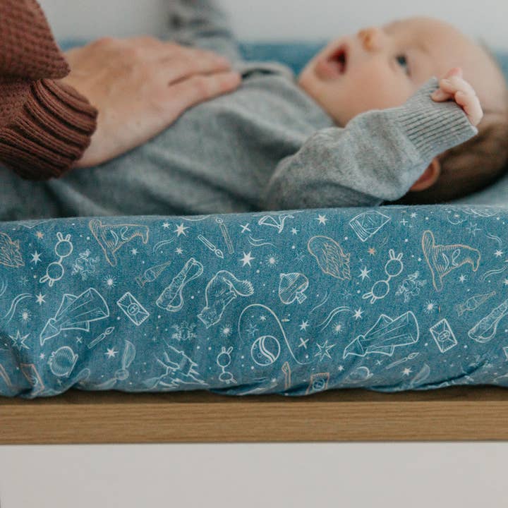 Copper Pearl - Wholesale Changing Mat/Pad Cover - Baby - Premium Knit Diaper Changing Pad Cover - Hogwarts4