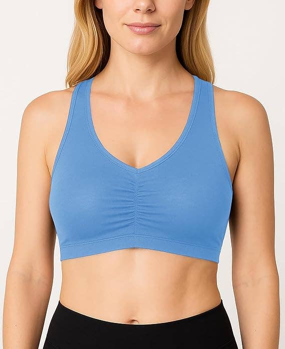 I-Wear Brands - Wholesale Sports Bra - Women's - Women's Cotton Racerback Pull-Over Sports Bra11