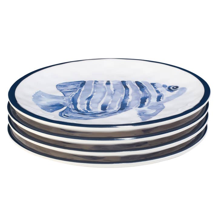 Sea Life Set of 4 6in Canape Plates for wholesale by Certified International