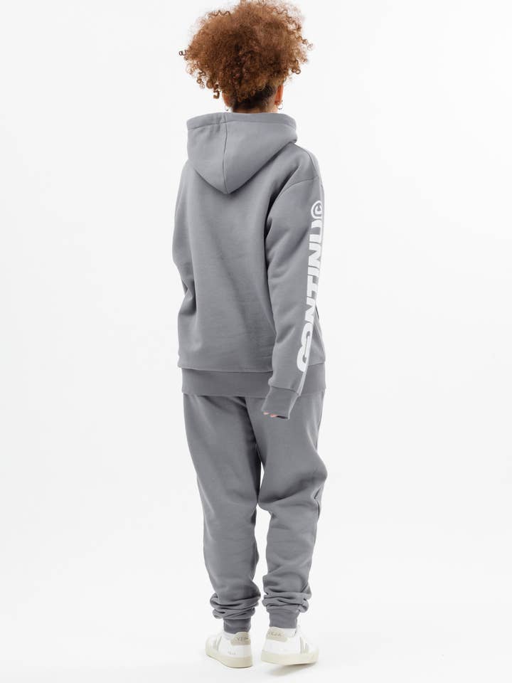 CONTINU8 CHARCOAL GREY OVERSIZED HOODIE for wholesale by Continu8