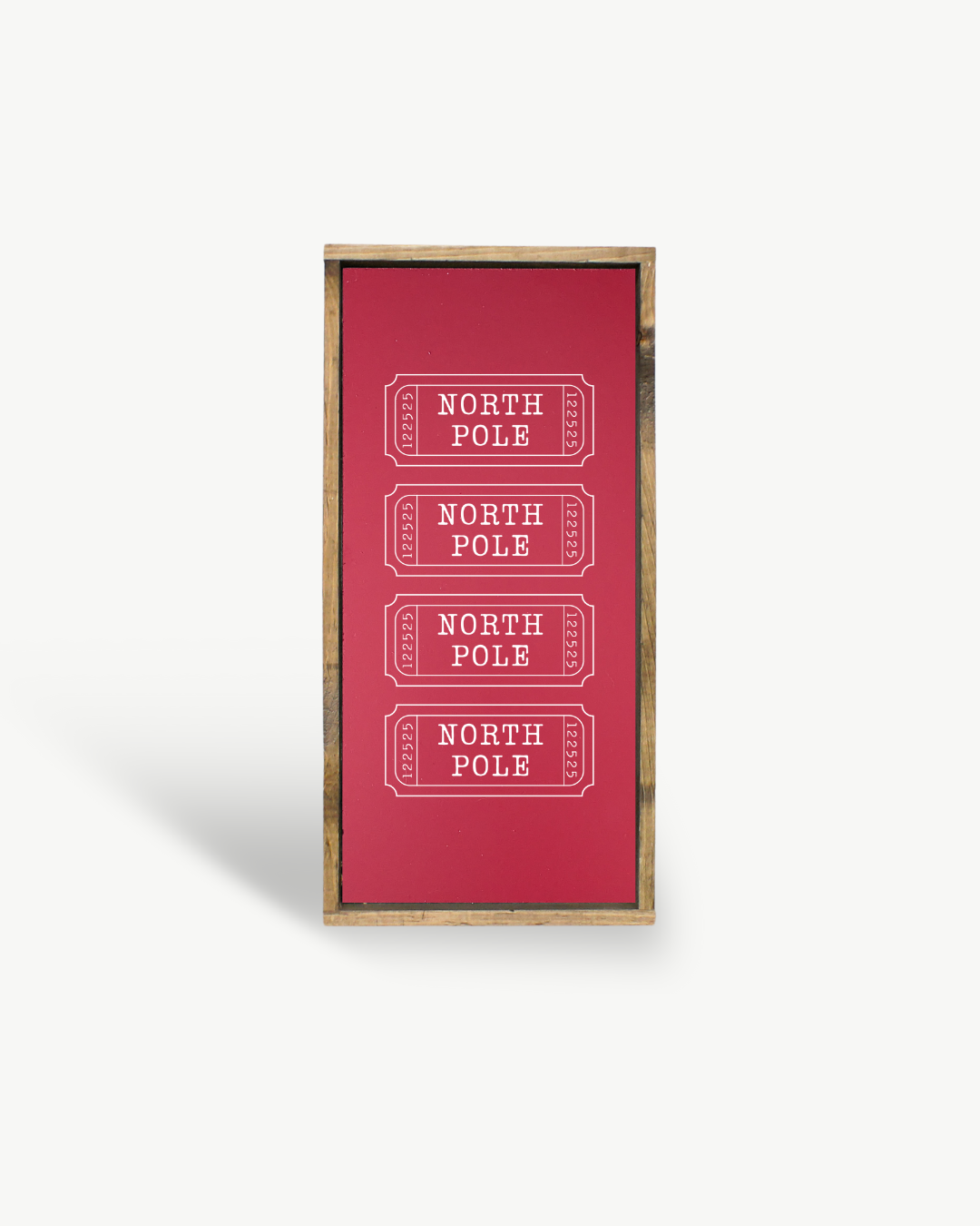 Williamraedesigns - Wholesale Christmas Decoration - North Pole Tickets Framed Holiday Print - Christmas Art3