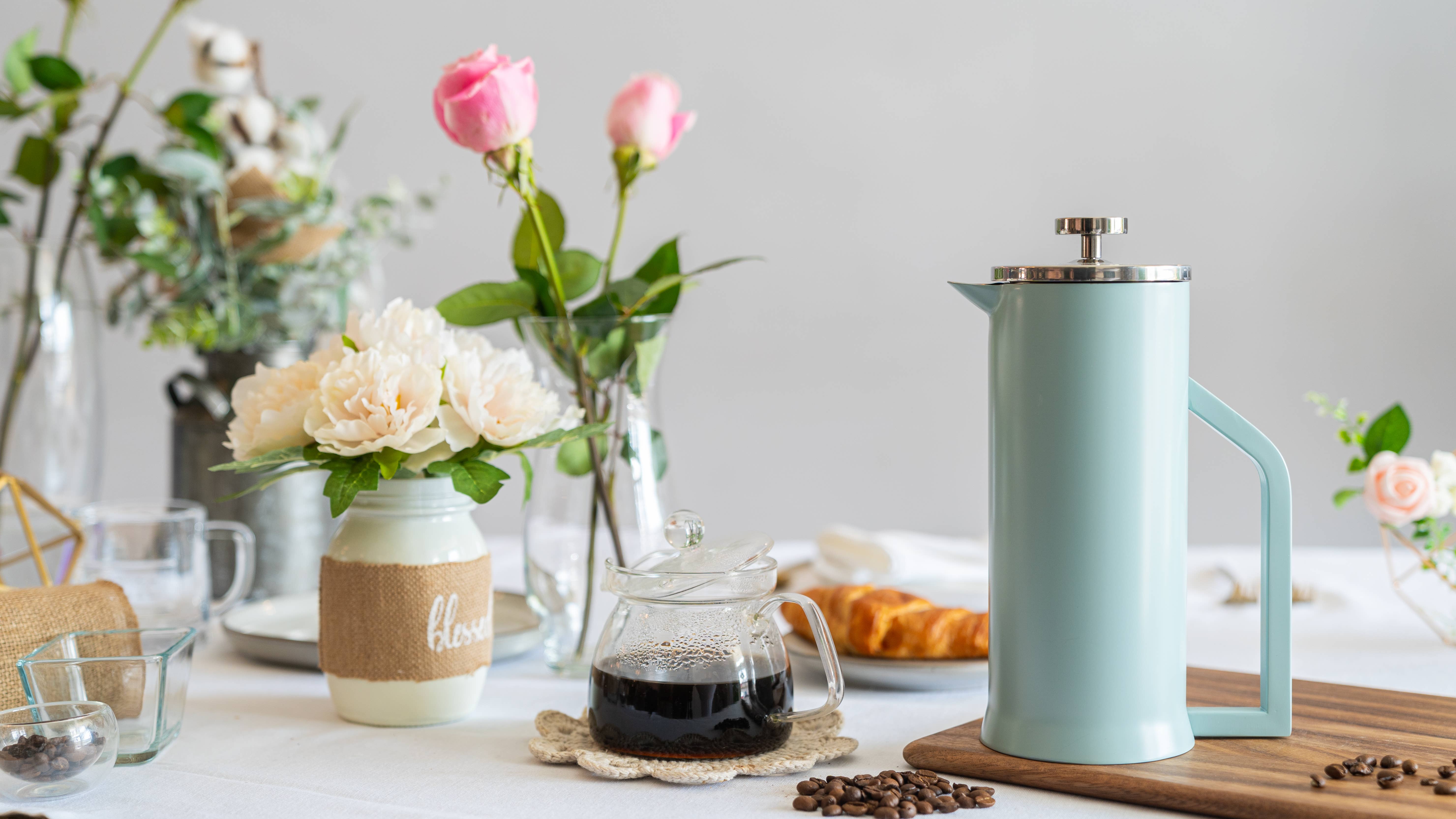 Lafeeca - Wholesale French Press - French Press Coffee Maker Double Wall Stainless Steel 1L5