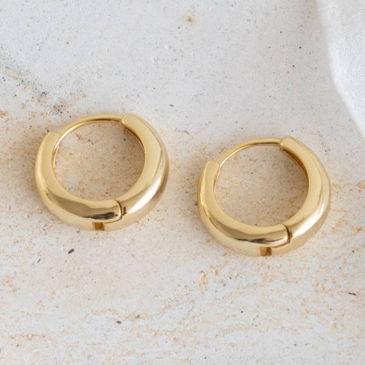 AALLYN - Wholesale Huggie Earrings - Isla Huggie Hoops0