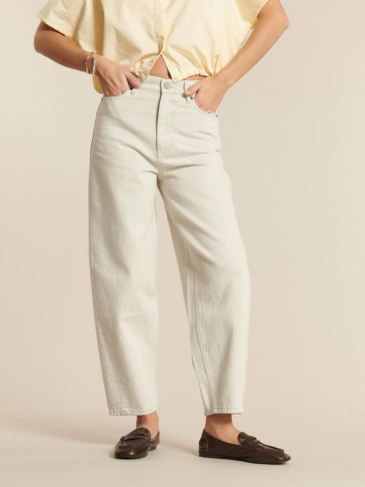 JEMMA DENIM ONGEVERFD GRANIET WH 15 voor wholesale door LABDIP