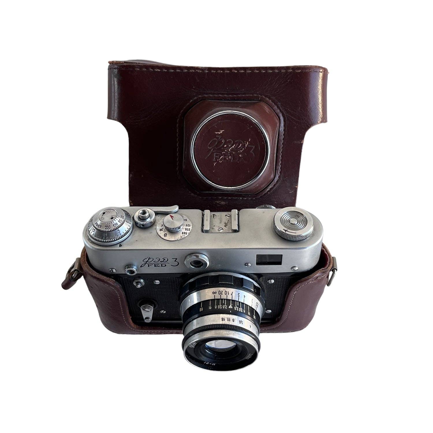 Blue Ocean Traders - Vente Décorations de table - Appareil photo vintage dans un étui2