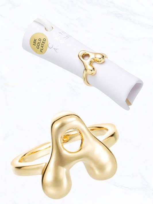 Bulle Initiale Anneau Simple pour la vente par Suzie Q USA