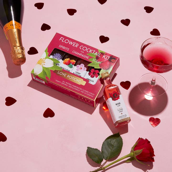 Floral Elixir Co. - Wholesale Cocktail Mix/Syrup - Love Potions Cocktail Kit. 5-Pack Flower Syrups.