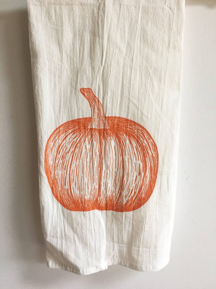 Pumpkin Tea Towel for wholesale by &Morgan