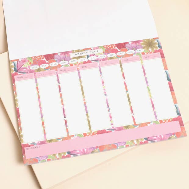 Lisa Angel - Wholesale Planner - Bright Floral Desktop Weekly Planner1