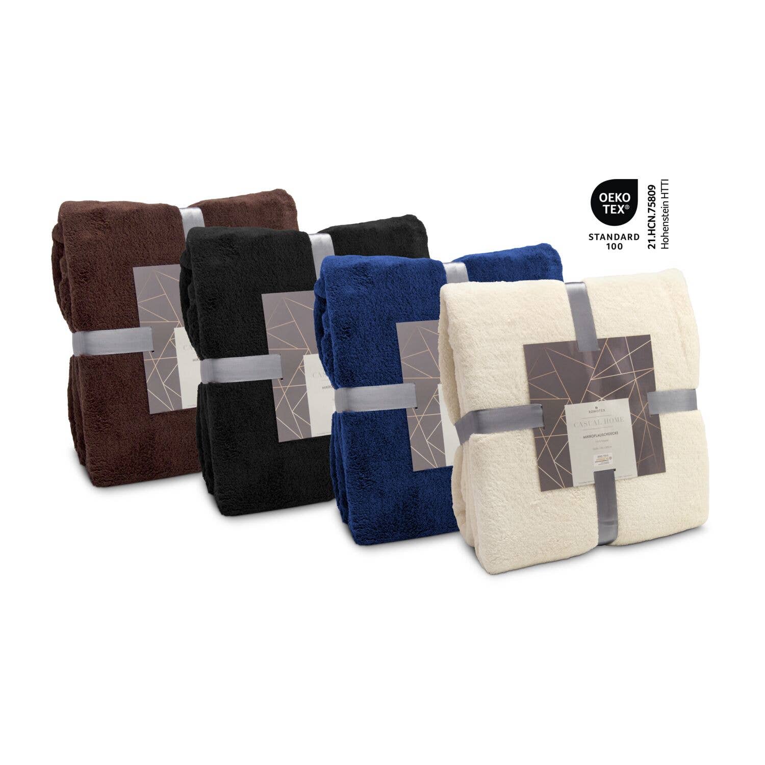 ROEMER WELLNESS - Vente Courtepointe - Plaid microfibre beige – 150 x 200 cm, 250 g/m²4