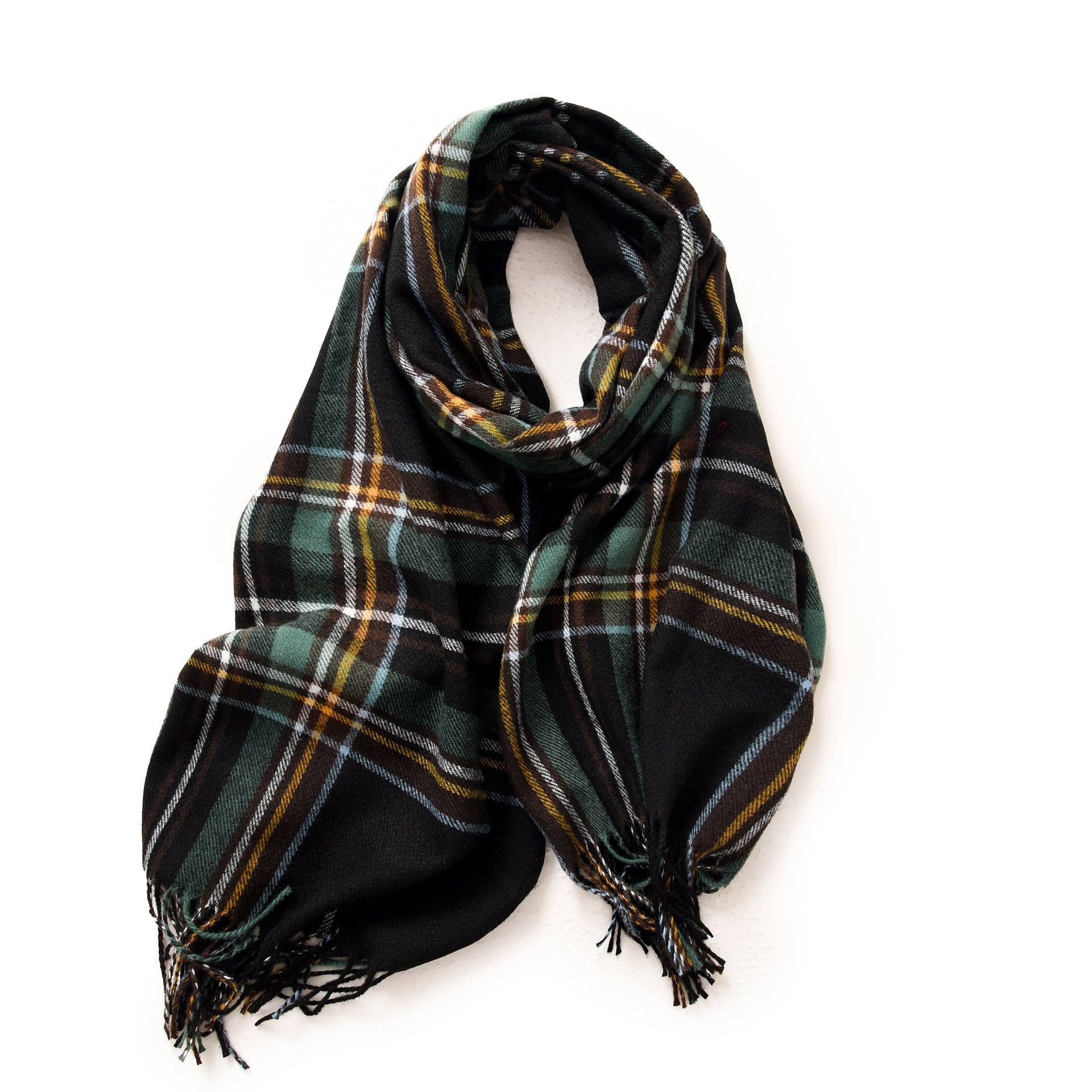 alberalkirk - Wholesale Scarf - Women's - Classic Plaid Fringe Scarf  M5A2283