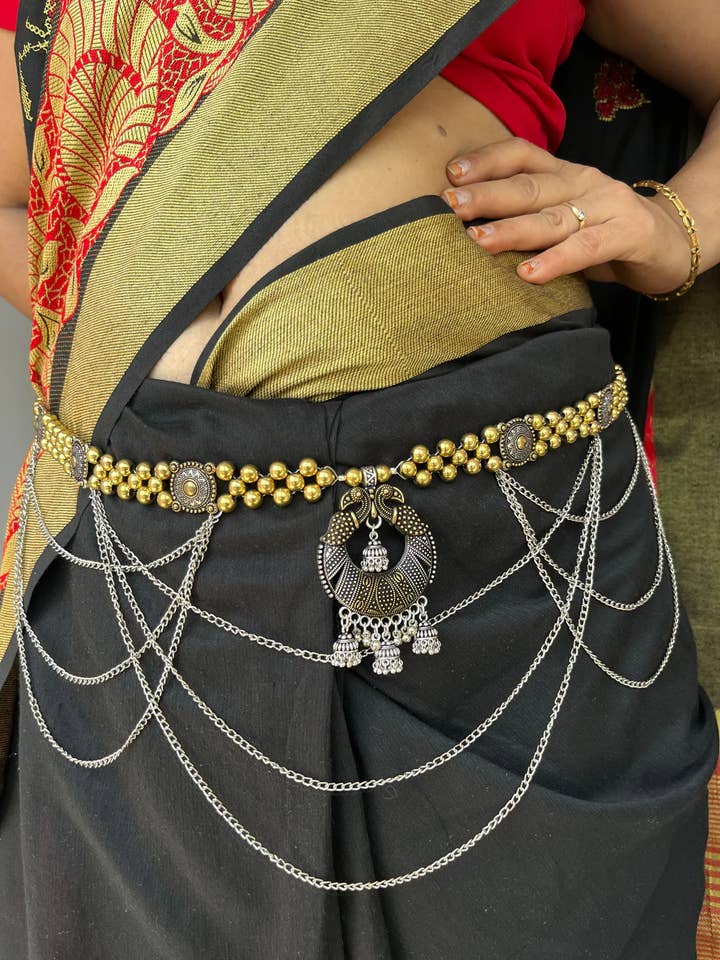 Oxidised Navratri Special Garba Dance 2tone Kamarband. for wholesale by REAAAN COLLECTIONS