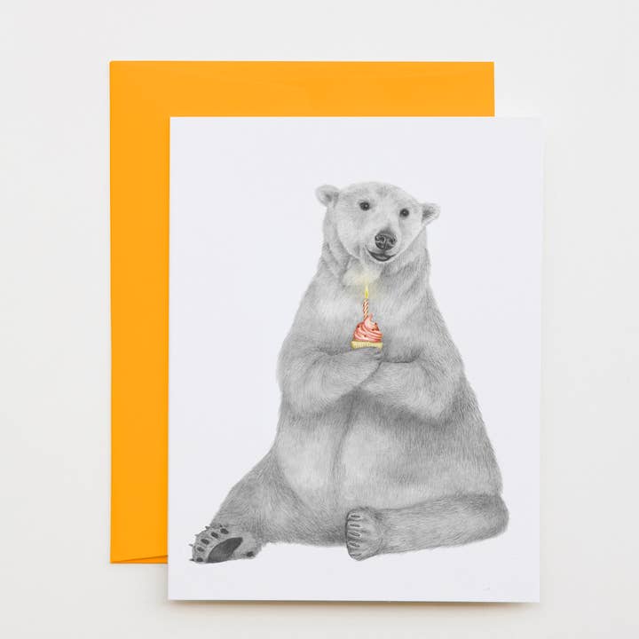 Central & Gus - Wholesale Everyday Greeting Card - Hudson Churchill Polar Bear Note Card0