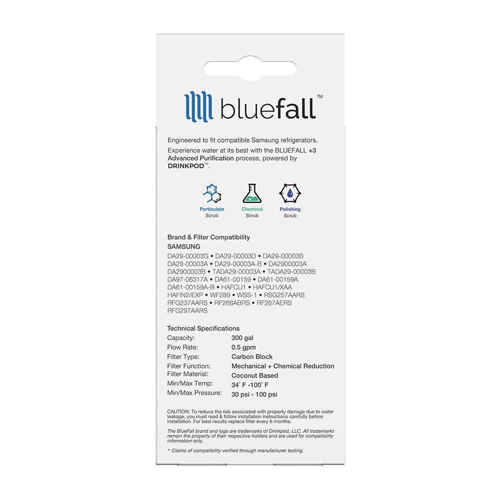 DRINKPOD LLC - Wholesale Water Filter - Samsung DA29-00003G Refrigerator Water Filter- Compatible by Bluefall8