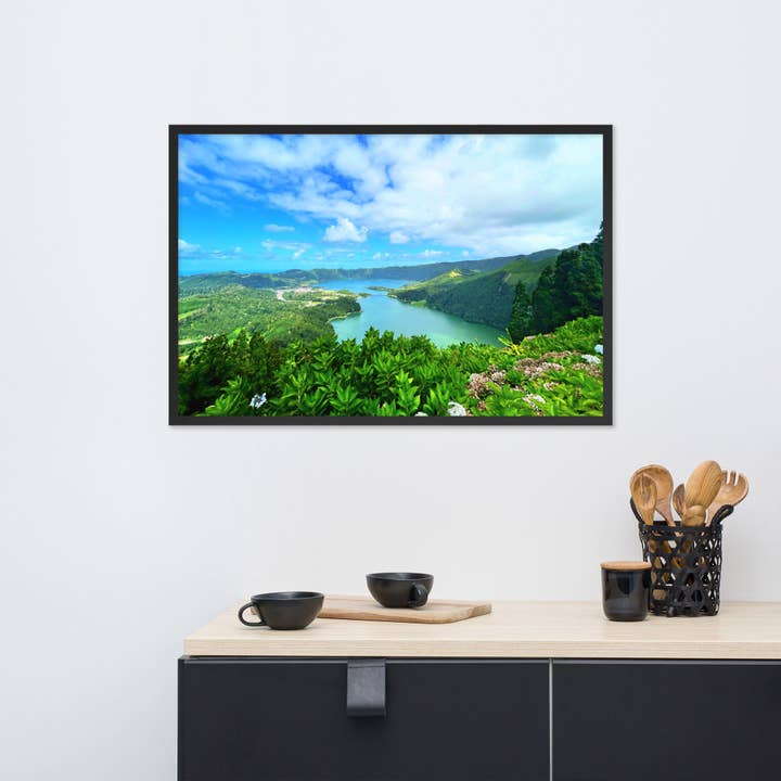 Två sjöar inramade affischer för wholesale av Monmouth Paragon