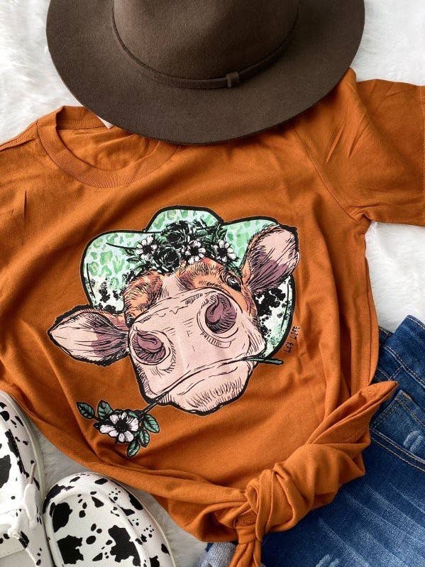 BC Cow Hat Cute, Trendy, Fun, Tees, Tshirts, Cow for wholesale by L&B Life