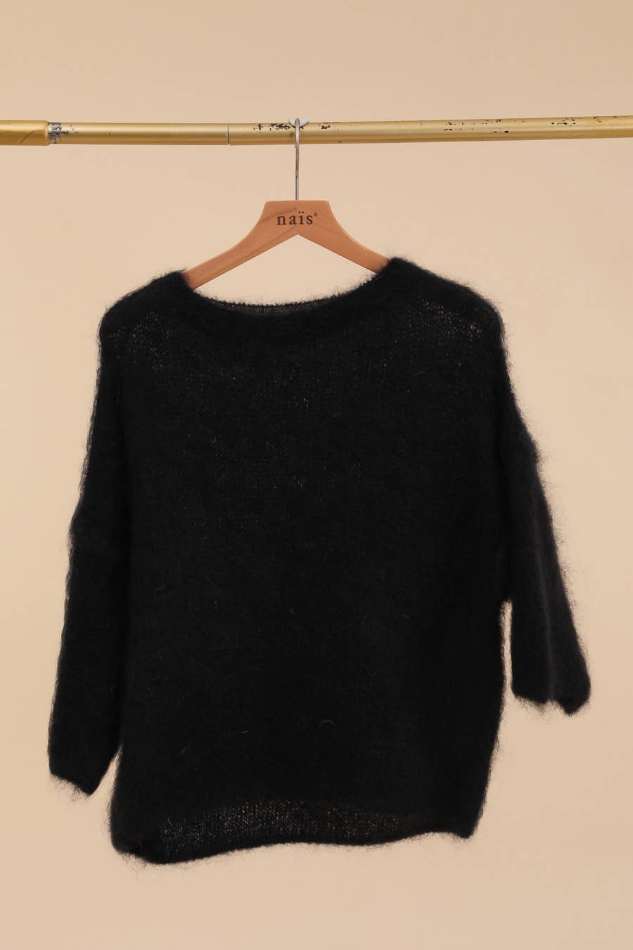 NAÏS PARIS - Vendita all'ingrosso Maglione tricot - Donna - Maglione a maniche corte e collo rotondo in 80% kid mohair15
