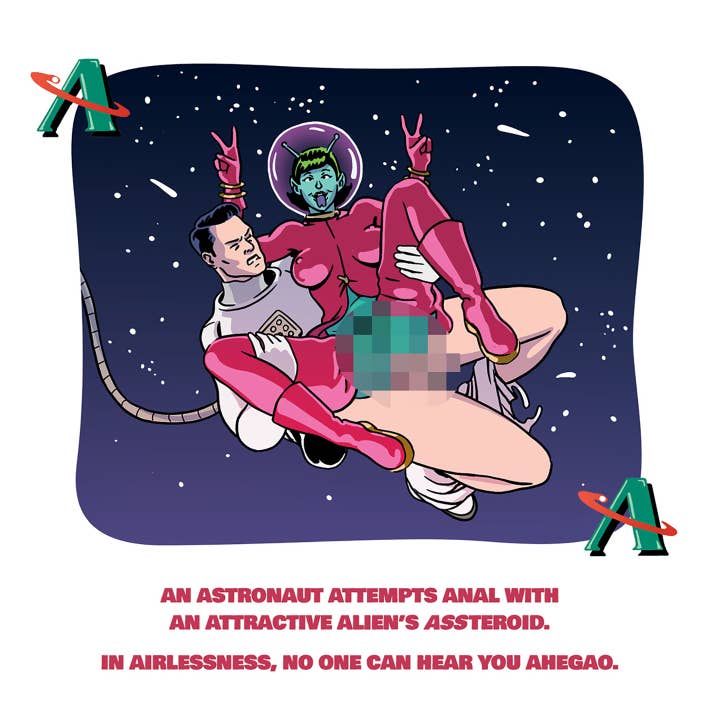 Pink Blue Black X-Rated Alphabet Adult Storybook, STR-003 for wholesale on Faire
