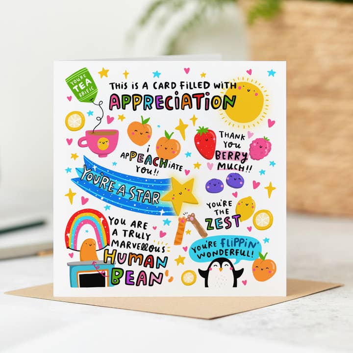 Card Of Appreciation for wholesale by Arrow Gift Co