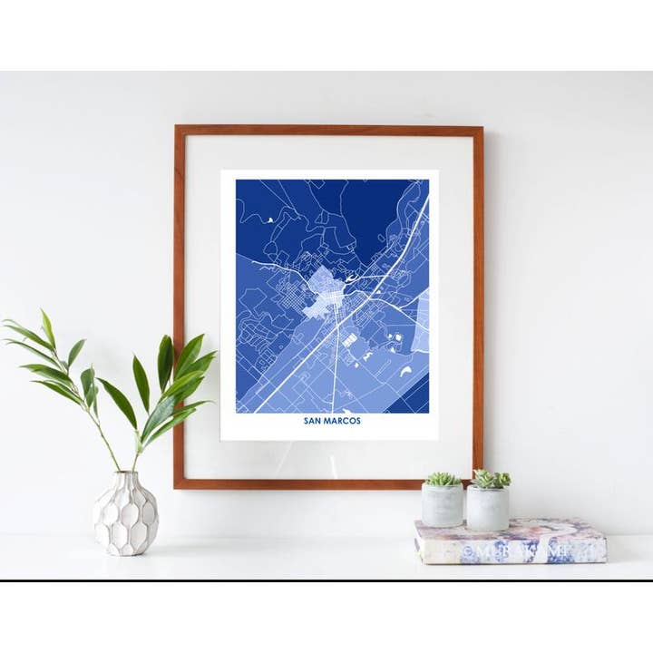 Juanita's Adventures - Wholesale Art Print - Juanitas San Marcos Map Print2