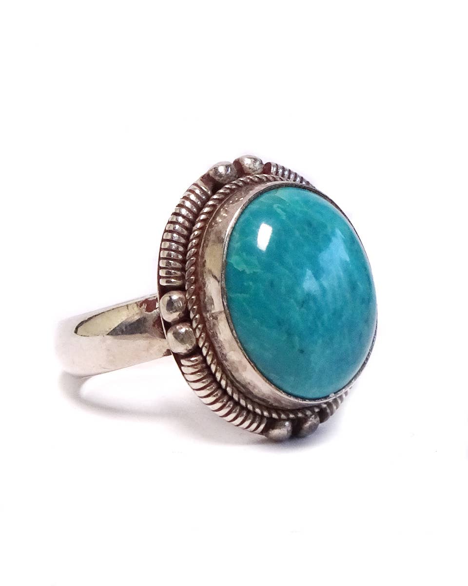 Zig Zag Asian Collection - Venta al por mayor Anillos grandes/de cóctel - Anillo simple con piedra ovalada2