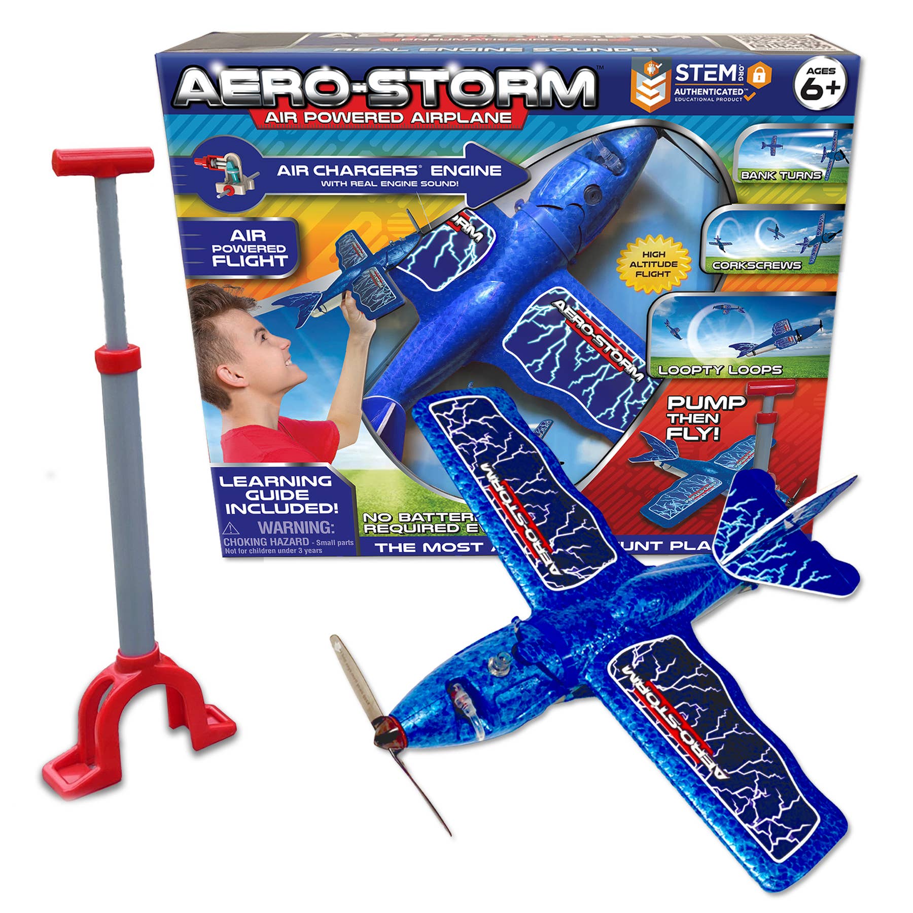Cra-Z-Art - Wholesale Toy Set - Kids - Top Secret Toys Aero-Storm Aerobatic Toy Stunt Plane 8+ year