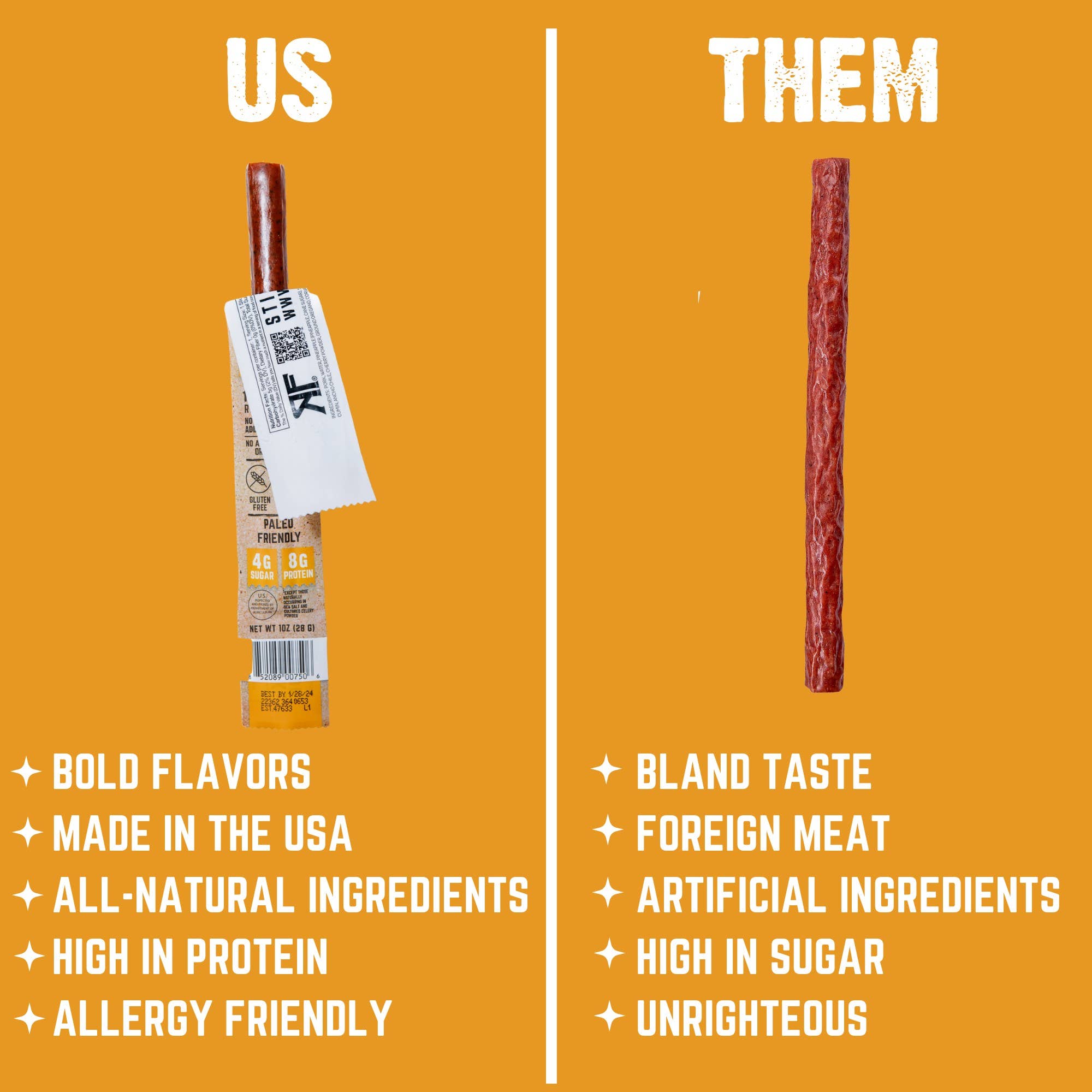 Righteous Felon Craft Jerky - Wholesale Jerky - Street Taco Pork Stick - 24 Pack3