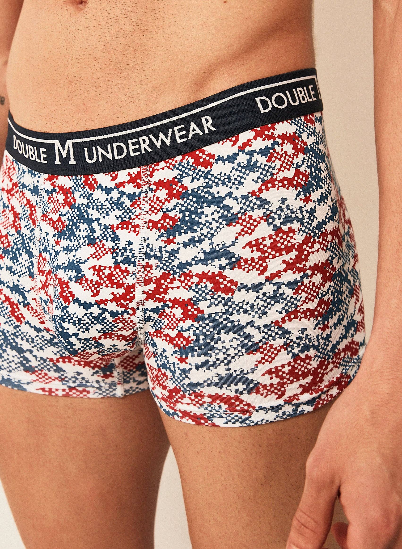 Double M - Wholesale Underwear - Men's - MEN'S PRINTED COTTON BOXER SHORTS1