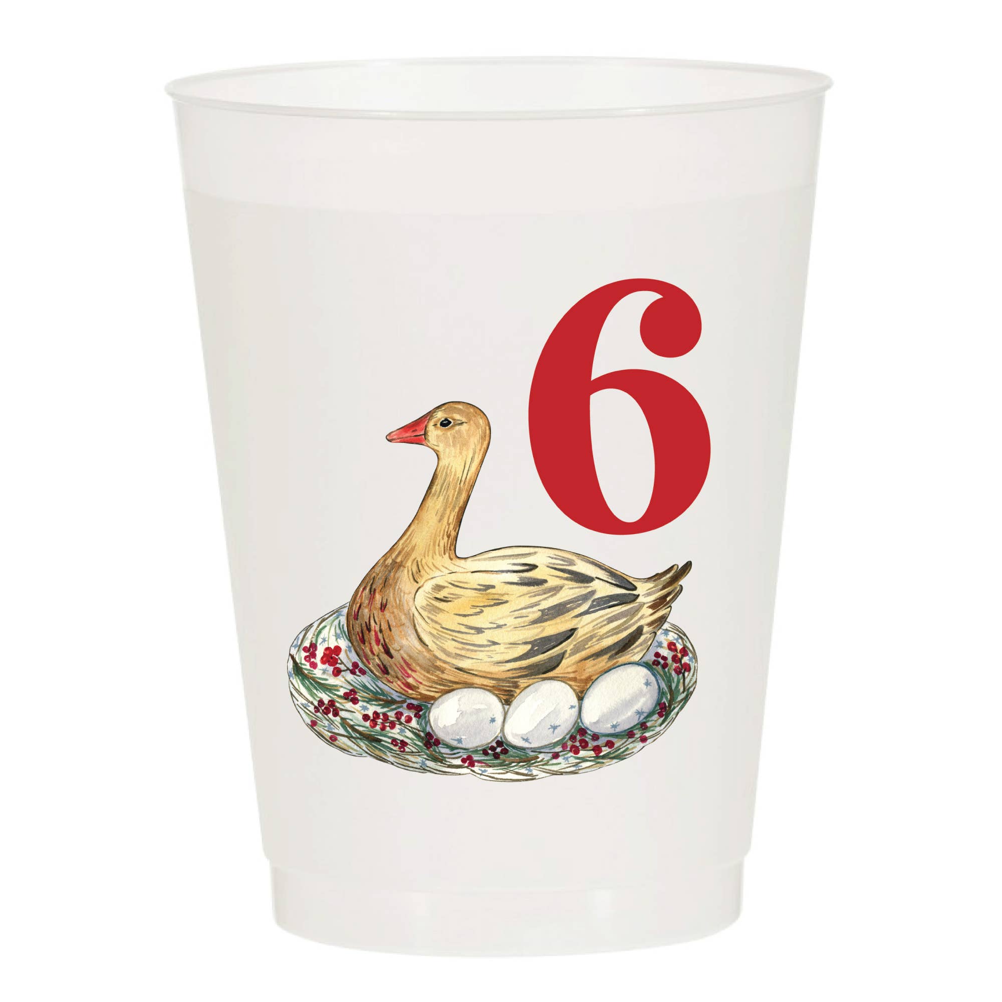 Sip Hip Hooray – wholesale Disposable cup – 12 Days of Christmas Frosted Cups / 12 Cups - Christmas7