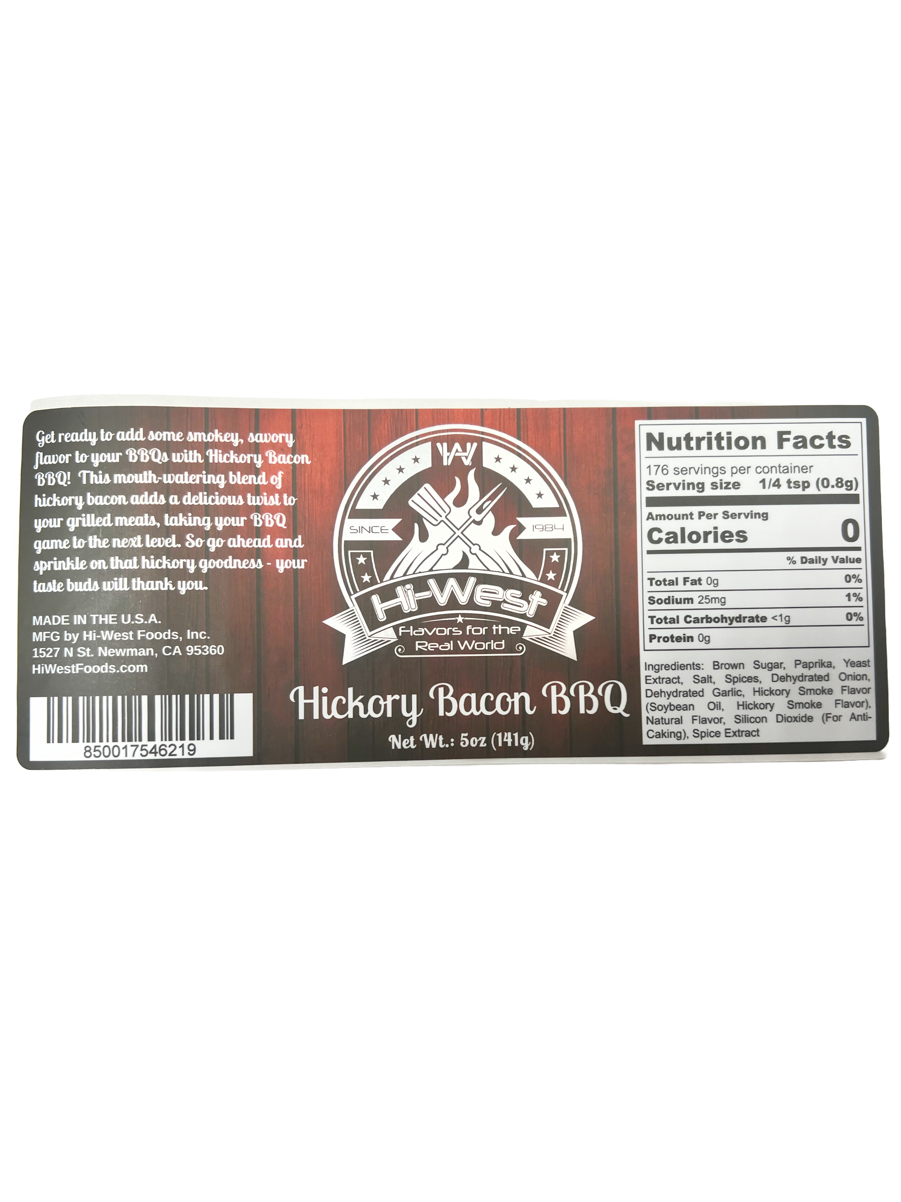 HI-West - Wholesale Dried Spice Mix - Hickory Bacon BBQ Seasoning5