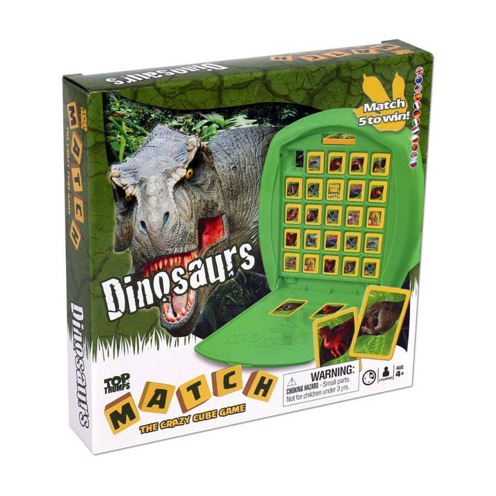 Dinosaurs Top Trumps Match - The Crazy Cube Game for wholesale by Top Trumps USA, Inc.