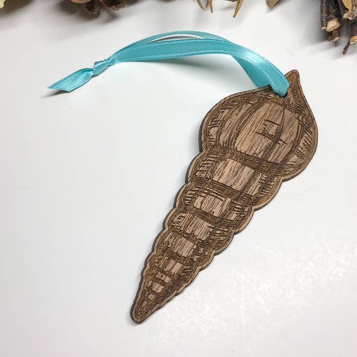 Sea Shell Ornament - Ice Cream Cone Shell for wholesale by The Cottonseed Marketplace
