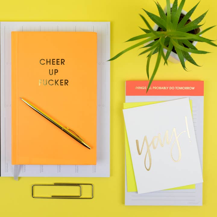 Chez Gagné - Wholesale Congratulations Card - Yay! - Congrats | Friendship | Wedding - Gold Foil Card3