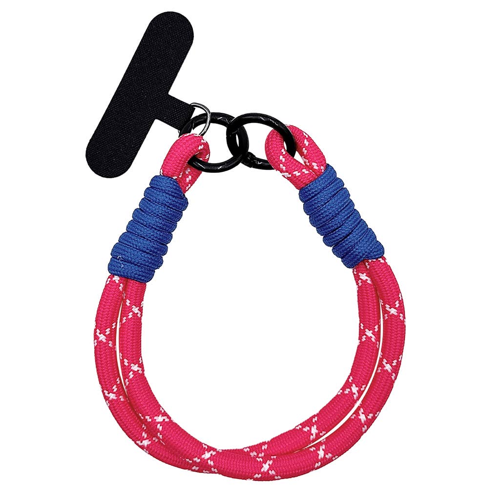 Fashion City - Wholesale Phonecase Strap - Colorful Rope Knotted Phone Charm Wrist Strap4