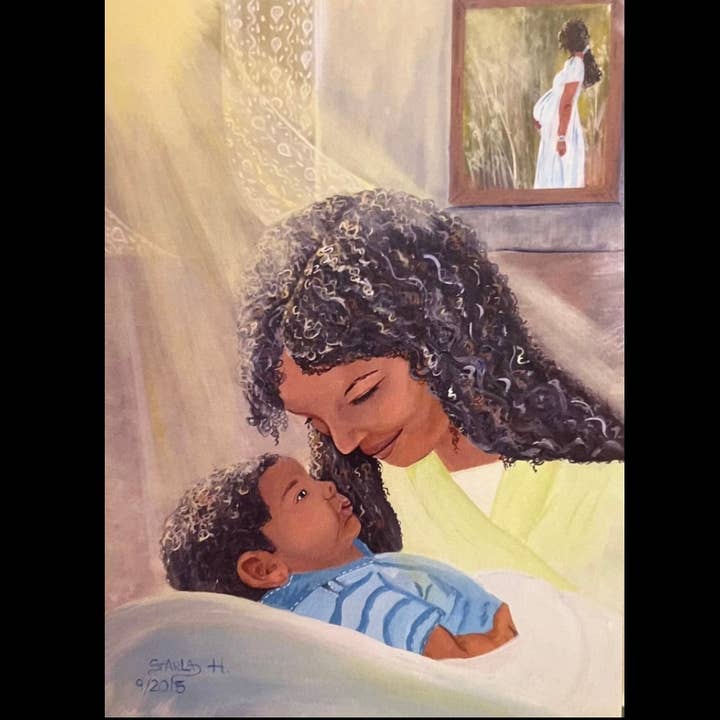 Starla Henninger New Baby Card 5x7 Blank for wholesale by Greetings From Hospitality Lane