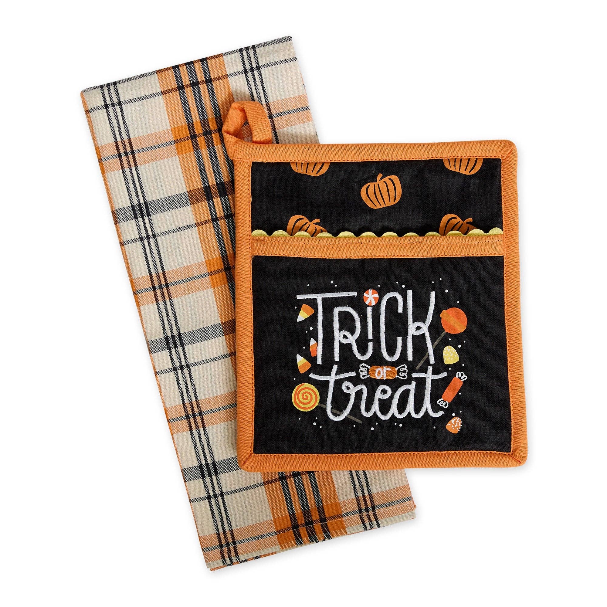 Design Imports - Wholesale Oven Mitt/Pot Holder - Trick or Treat Potholder Gift Set0