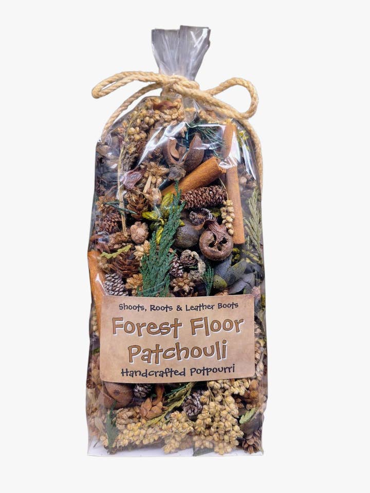 Forest Floor Patchouli Botanical Potpourri – Earthy Rustic for wholesale by Shoots, Roots & Leather Boots