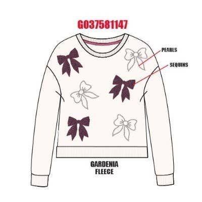 Sweet Soul - Venta al por mayor Sudadera - Niños - Sudadera con lazos de lentejuelas - NIÑAS ADOLESCENTES2