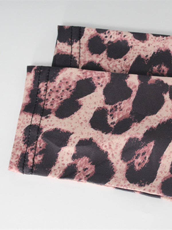 Bodycon Long Sleeves Leopard Printed Round-Neck Maxi Dresses for wholesale on Faire12