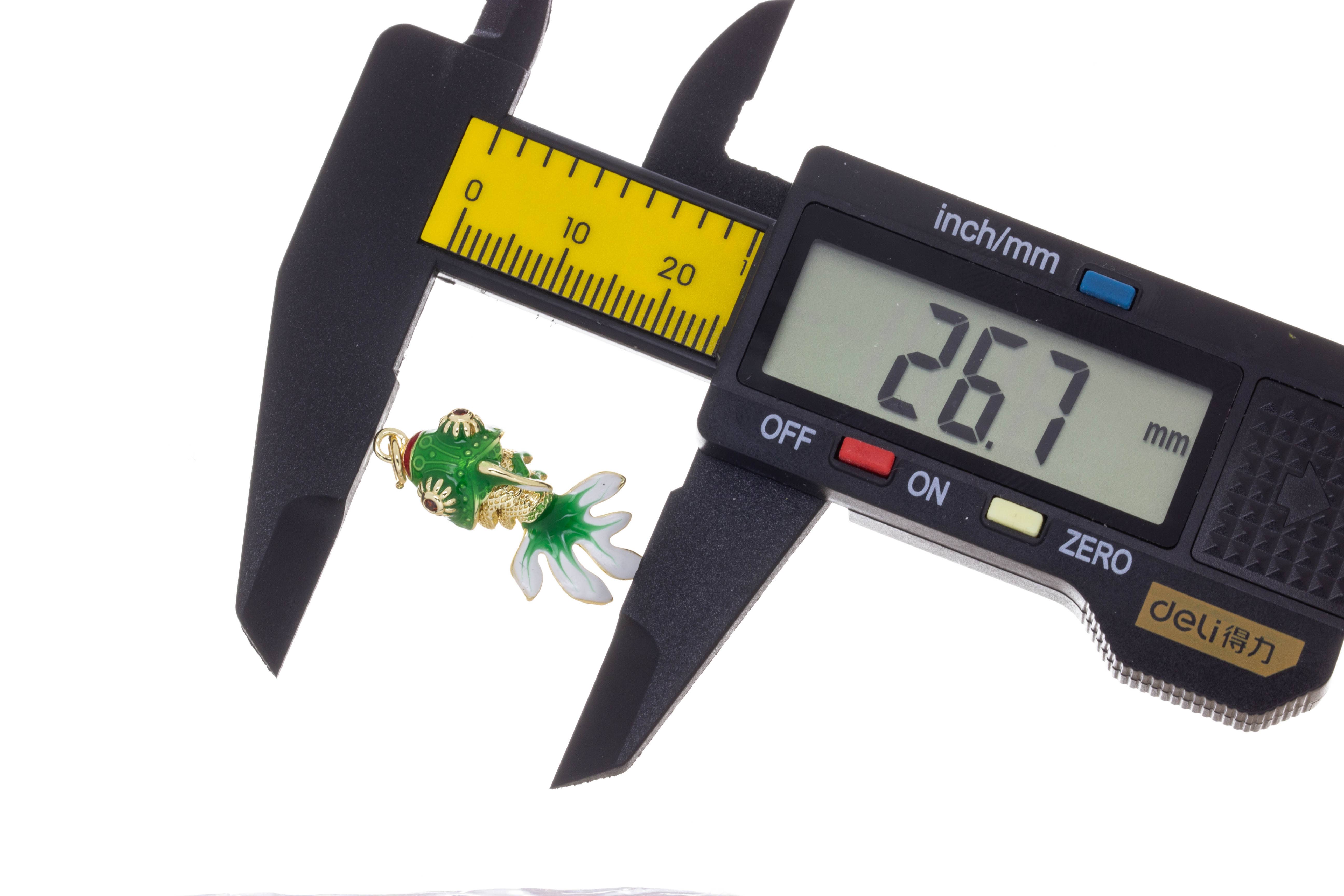 Jewel Pledge - Wholesale Individual Charm/Pendant - Goldfish Charm, Sealife charm,exotic Fish charm CPG23763